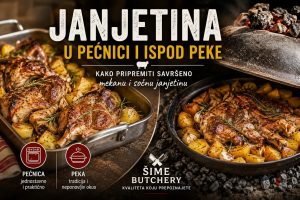 Janjetina u pećnici i janjetina ispod peke s pečenim krumpirom